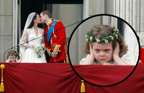 kate and william public kiss on balcony as angry child cover ears