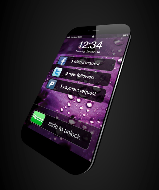 iPhone 5 purple concept image