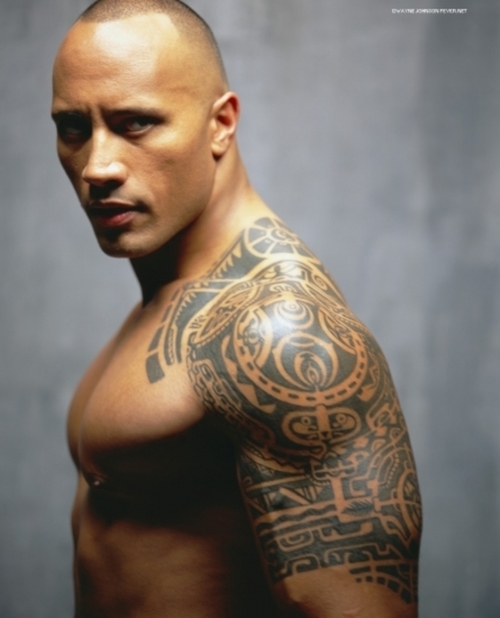 The Rock Dwayne Johnson Tribal Tattoo