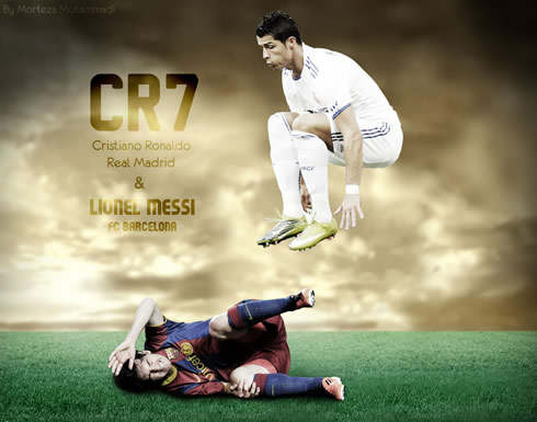Ronaldo Action on To Sport Cops Cristiano Ronaldo Vs Lionel Messi Action Wallpapers